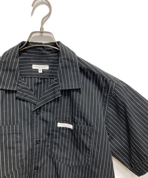 Engineered Garments（エンジニアドガーメンツ）Engineered Garments (エンジニアードガーメンツ) ストライプワークシャツ ブラック サイズ:Mの古着・服飾アイテム