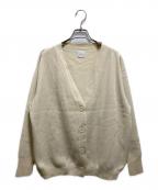 Spick and Spanスピック＆スパン）の古着「ラメ深Vカーディガン」｜ベージュ