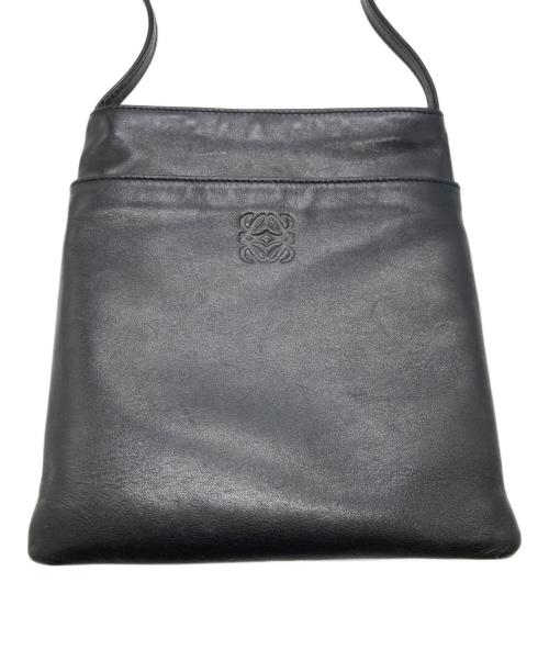 LOEWE（ロエベ）LOEWE (ロエベ) OLDアナグラムショルダーバッグ ブラックの古着・服飾アイテム