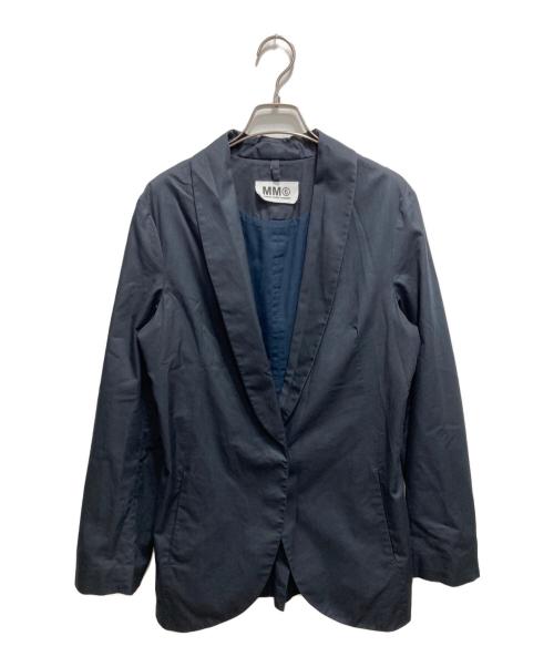 MM6 Maison Margiela（エムエムシックスメゾンマルジェラ）MM6 Maison Margiela (エムエムシックスメゾンマルジェラ) 比翼テーラードジャケット ネイビー サイズ:42の古着・服飾アイテム