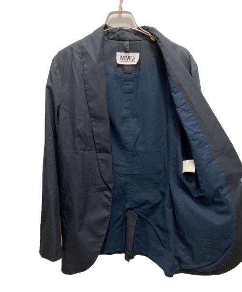 MM6 Maison Margiela（エムエムシックスメゾンマルジェラ）MM6 Maison Margiela (エムエムシックスメゾンマルジェラ) 比翼テーラードジャケット ネイビー サイズ:42の古着・服飾アイテム