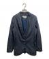 MM6 Maison Margiela（エムエムシックスメゾンマルジェラ）の古着「比翼テーラードジャケット」｜ネイビー
