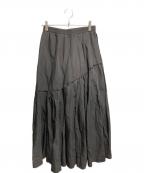 emmi atelierエミアトリエ）の古着「ボリュームドロストジップアップスカート」｜グレー