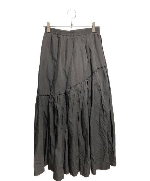 emmi atelier（エミアトリエ）emmi atelier (エミアトリエ) ボリュームドロストジップアップスカート グレー サイズ:101cmの古着・服飾アイテム