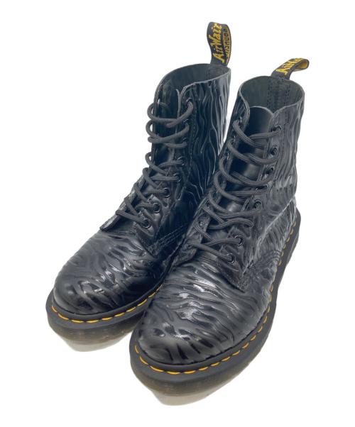 Dr.Martens（ドクターマーチン）Dr.Martens (ドクターマーチン) PASCAL ZEBRA8ホールブーツ ブラック サイズ:23ｃｍの古着・服飾アイテム