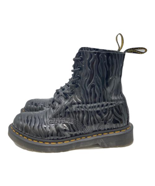 Dr.Martens（ドクターマーチン）Dr.Martens (ドクターマーチン) PASCAL ZEBRA8ホールブーツ ブラック サイズ:23ｃｍの古着・服飾アイテム