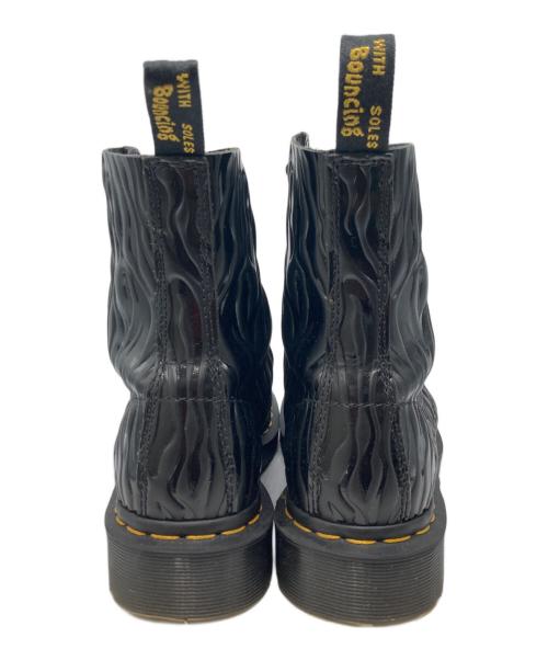 Dr.Martens（ドクターマーチン）Dr.Martens (ドクターマーチン) PASCAL ZEBRA8ホールブーツ ブラック サイズ:23ｃｍの古着・服飾アイテム