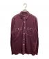 COMME des GARCONS HOMME（コムデギャルソン オム）の古着「AD2008 製品染めシャツ」｜ボルドー