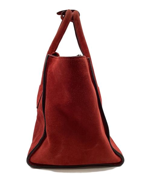 PRADA（プラダ）PRADA (プラダ) SCAMOSCIATOハンドバッグ レッドの古着・服飾アイテム