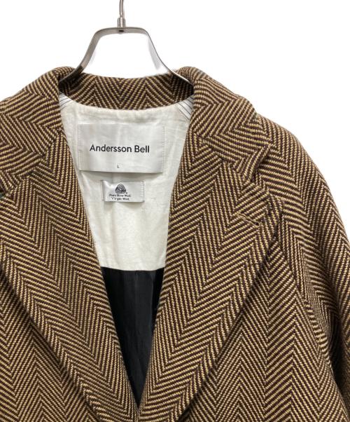 ANDERSSON BELL（アンダーソンベル）ANDERSSON BELL (アンダーソンベル) UNISEX MIGUEL COAT ブラウン サイズ:Lの古着・服飾アイテム
