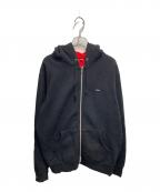SUPREMEシュプリーム）の古着「18SS Contrast Zip Up Hooded Sweatshirt」｜ブラック