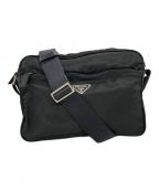 PRADAプラダ）の古着「ナイロンショルダーバッグ」｜ブラック