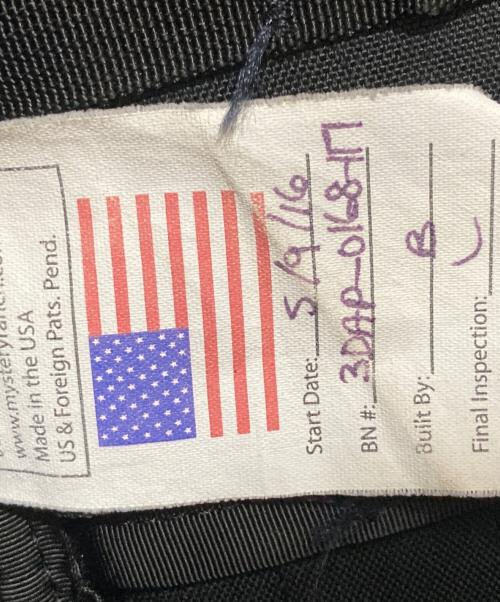 MYSTERY RANCH（ミステリーランチ）MYSTERY RANCH (ミステリーランチ) USA製3DAY ASSAULT  BLACK ブラックの古着・服飾アイテム