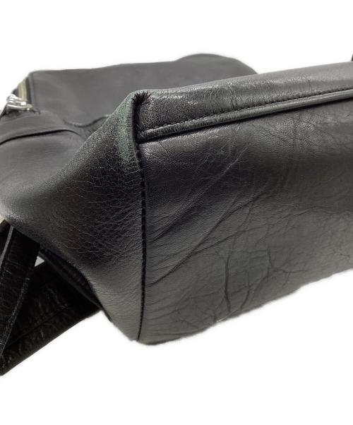 aniary（アニアリ）aniary (アニアリ) レザーリュック ブラックの古着・服飾アイテム