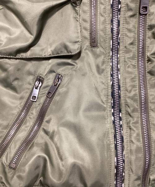 DOLCE & GABBANA（ドルチェ＆ガッバーナ）DOLCE & GABBANA (ドルチェ＆ガッバーナ) マルチジップMA-1ジャケット カーキ サイズ:46の古着・服飾アイテム