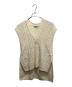 WRAPINKNOT（ラッピンノット）の古着「Vintage processing cable knit vest」｜アイボリー