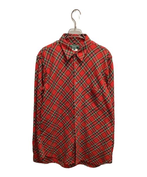 COMME des GARCONS HOMME PLUS EVERGREEN（コムデギャルソンオムプリュスエバーグリーン）COMME des GARCONS HOMME PLUS EVERGREEN (コムデギャルソンオムプリュスエバーグリーン) 2006AW バイアスチェック シャツ レッド サイズ:Ｓの古着・服飾アイテム