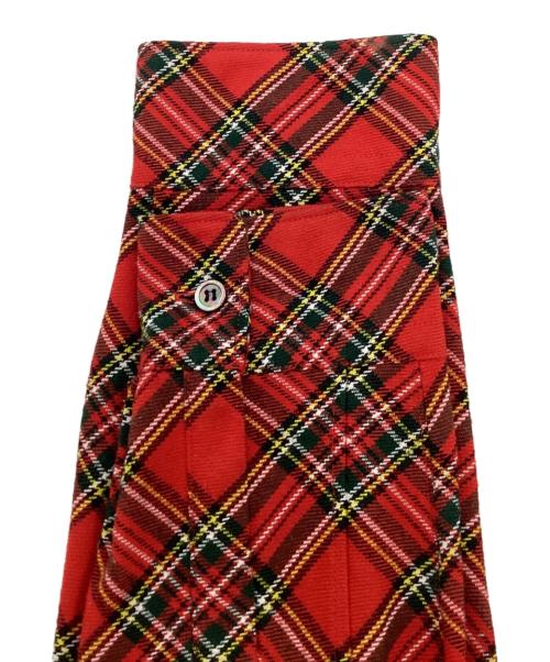 COMME des GARCONS HOMME PLUS EVERGREEN（コムデギャルソンオムプリュスエバーグリーン）COMME des GARCONS HOMME PLUS EVERGREEN (コムデギャルソンオムプリュスエバーグリーン) 2006AW バイアスチェック シャツ レッド サイズ:Ｓの古着・服飾アイテム