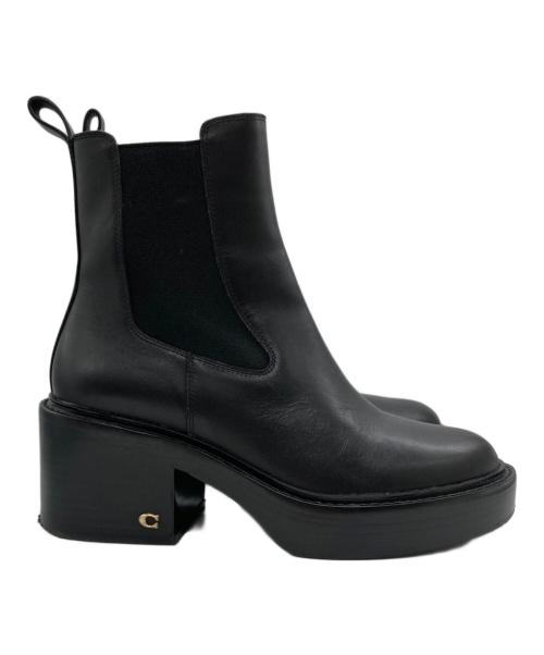 COACH（コーチ）COACH (コーチ) キンスリーサイドゴアヒールブーツ ブラック サイズ:6.5の古着・服飾アイテム