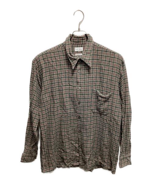 Paul Smith London（ポールスミスロンドン）Paul Smith London (ポールスミスロンドン) チェックネルシャツ カーキ×ピンク サイズ:不明の古着・服飾アイテム