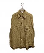 GIORGIO ARMANI LE COLLEZIONIジョルジオアルマーニ）の古着「ヴィンテージチェックシャツ」｜ブラウン