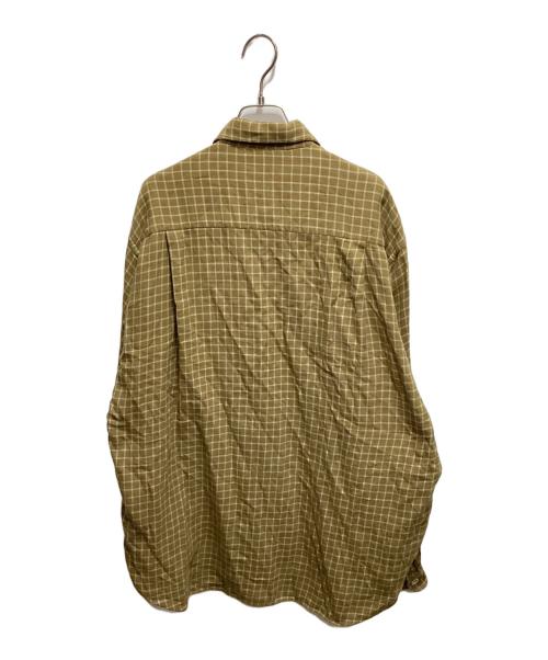 GIORGIO ARMANI LE COLLEZIONI（ジョルジオアルマーニ）GIORGIO ARMANI LE COLLEZIONI (ジョルジオアルマーニ) ヴィンテージチェックシャツ ブラウン サイズ:39の古着・服飾アイテム