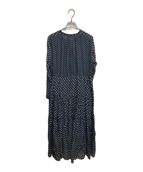 ne quittez pas（ヌキテパ）ne quittez pas (ヌキテパ) IENA別注 ドットマキシワンピース ネイビー サイズ:不明の古着・服飾アイテム