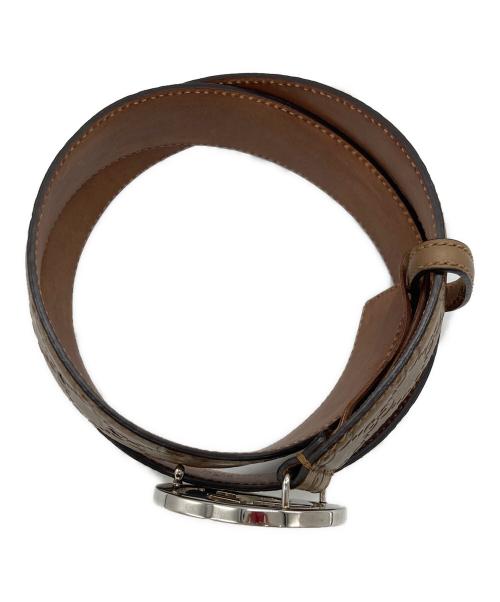 GUCCI（グッチ）GUCCI (グッチ) インターロッキングG バックル GG ベルト ブラウンの古着・服飾アイテム