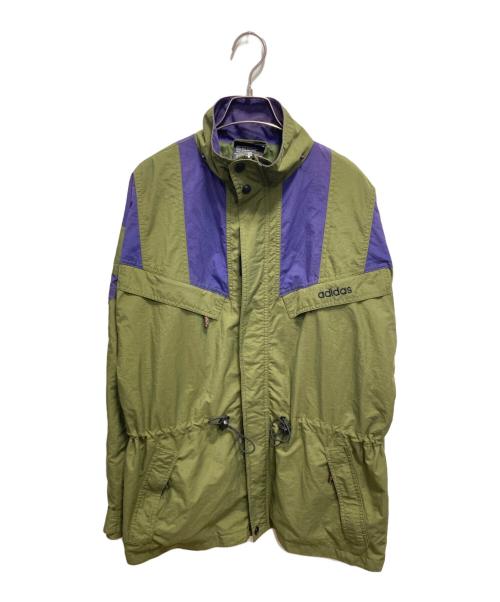 adidas（アディダス）adidas (アディダス) 90ｓ 万国タグオールドナイロンジャケット カーキ サイズ:Ｓの古着・服飾アイテム