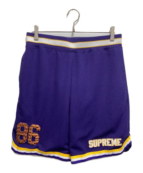 SUPREME（シュプリーム）SUPREME (シュプリーム) 22SS Faux Croc Basketball Short パープル サイズ:Sの古着・服飾アイテム