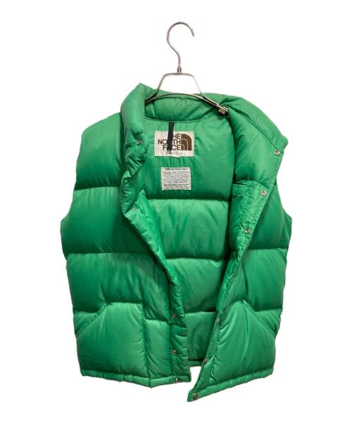 THE NORTH FACE（ザ ノース フェイス）THE NORTH FACE (ザ ノース フェイス) USA製 80's 茶タグダウンベスト グリーン サイズ:Ｓの古着・服飾アイテム
