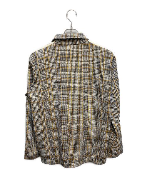 adidas（アディダス）adidas (アディダス) タータンチェックトラックジャケット イエロー×グレーの古着・服飾アイテム