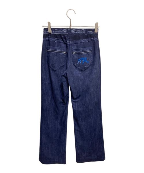 LEONARD SPORT（レオナール スポーツ）LEONARD SPORT (レオナール スポーツ) 転写トロンプルイユプリントパンツ インディゴ サイズ:38の古着・服飾アイテム