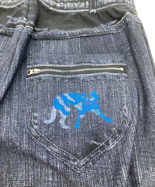 LEONARD SPORT（レオナール スポーツ）LEONARD SPORT (レオナール スポーツ) 転写トロンプルイユプリントパンツ インディゴ サイズ:38の古着・服飾アイテム