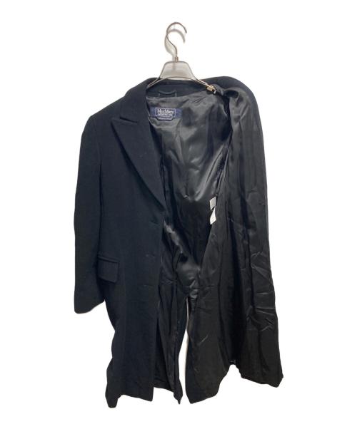 Max Mara WEEK END LINE（マックスマーラ ウイークエンドライン）Max Mara WEEK END LINE (マックスマーラ ウイークエンドライン) ウールチェスターコート ブラック サイズ:40の古着・服飾アイテム