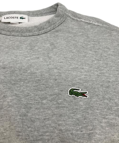 LACOSTE（ラコステ）LACOSTE (ラコステ) プレミアムコットン クルーネック スウェット トレーナー グレー サイズ:Mの古着・服飾アイテム