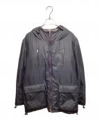 BURBERRY BLACK LABELバーバリーブラックレーベル）の古着「フードノバチェックダウンコート」｜ブラック