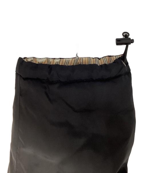 BURBERRY BLACK LABEL（バーバリーブラックレーベル）BURBERRY BLACK LABEL (バーバリーブラックレーベル) フードノバチェックダウンコート ブラック サイズ:Ⅼの古着・服飾アイテム