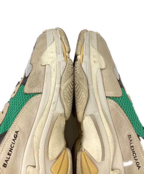 BALENCIAGA（バレンシアガ）BALENCIAGA (バレンシアガ) イタリア製 ユーズド加工Triple S イエロー×グレー サイズ:44の古着・服飾アイテム