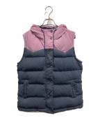 Patagoniaパタゴニア）の古着「ダウンベスト」｜ピンク×ネイビー