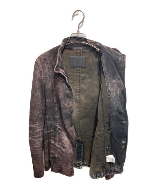 TORNADO MART（トルネードマート）TORNADO MART (トルネードマート) NEOメランジノーカラージャケット グレー サイズ:Ⅿの古着・服飾アイテム