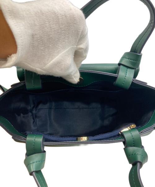 LANVIN en Bleu（ランバンオンブルー）LANVIN en Bleu (ランバンオンブルー) ルイーズ 2wayトートバッグ グリーン 未使用品の古着・服飾アイテム