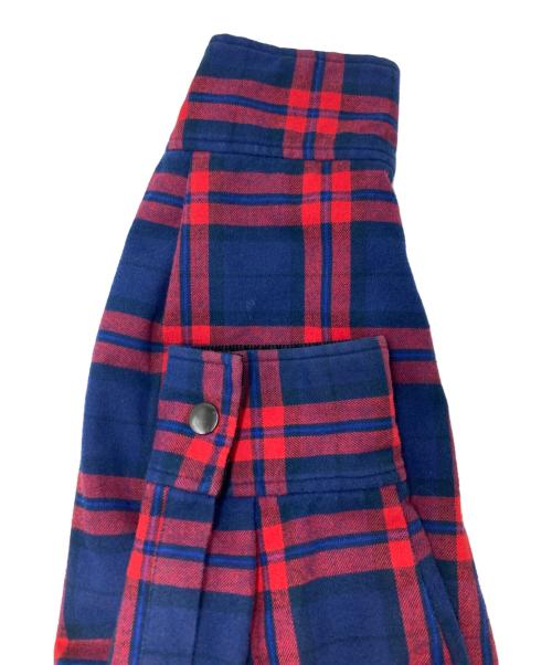 DIESEL（ディーゼル）DIESEL (ディーゼル) -TANIFER チェック オーバーシャツジャケット ネイビー サイズ:XLの古着・服飾アイテム