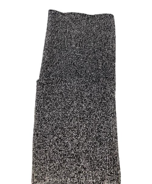 Diagram GRACE CONTINENTAL（ダイアグラム グレースコンチネンタル）Diagram GRACE CONTINENTAL (ダイアグラム グレースコンチネンタル) ラメリブクルーネックトップ グレー サイズ:36の古着・服飾アイテム