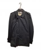 BURBERRYバーバリー）の古着「ショートトレンチコート」｜ブラック