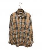 Burberry'sバーバリー）の古着「シャドーホース ノバチェックシャツ」｜ベージュ