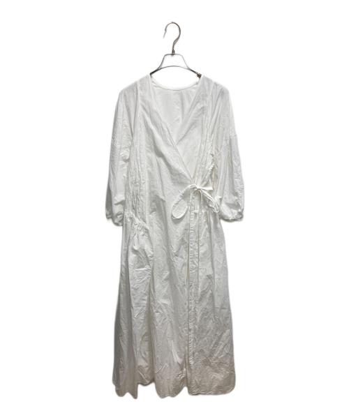 Curensology（カレンソロジー）Curensology (カレンソロジー) 2WAYコットンリネンドレス ワンピース ホワイト サイズ:FREEの古着・服飾アイテム