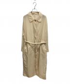 AMOMENTOアモーメント）の古着「Sheer Single Trench Coat Light Beige」｜ベージュ