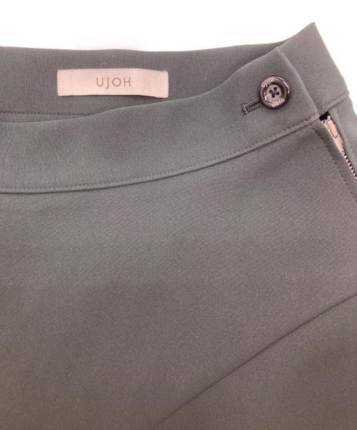 Ujoh（ウジョー）Ujoh (ウジョー) アシンメトリースカート グリーン サイズ:2の古着・服飾アイテム