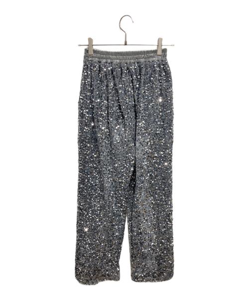 MAISON SPECIAL（メゾンスペシャル）MAISON SPECIAL (メゾンスペシャル) スパンコールイージーワイドパンツ グレー サイズ:38の古着・服飾アイテム